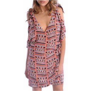 Minimarket Doden Print Mini Wrap Dress
